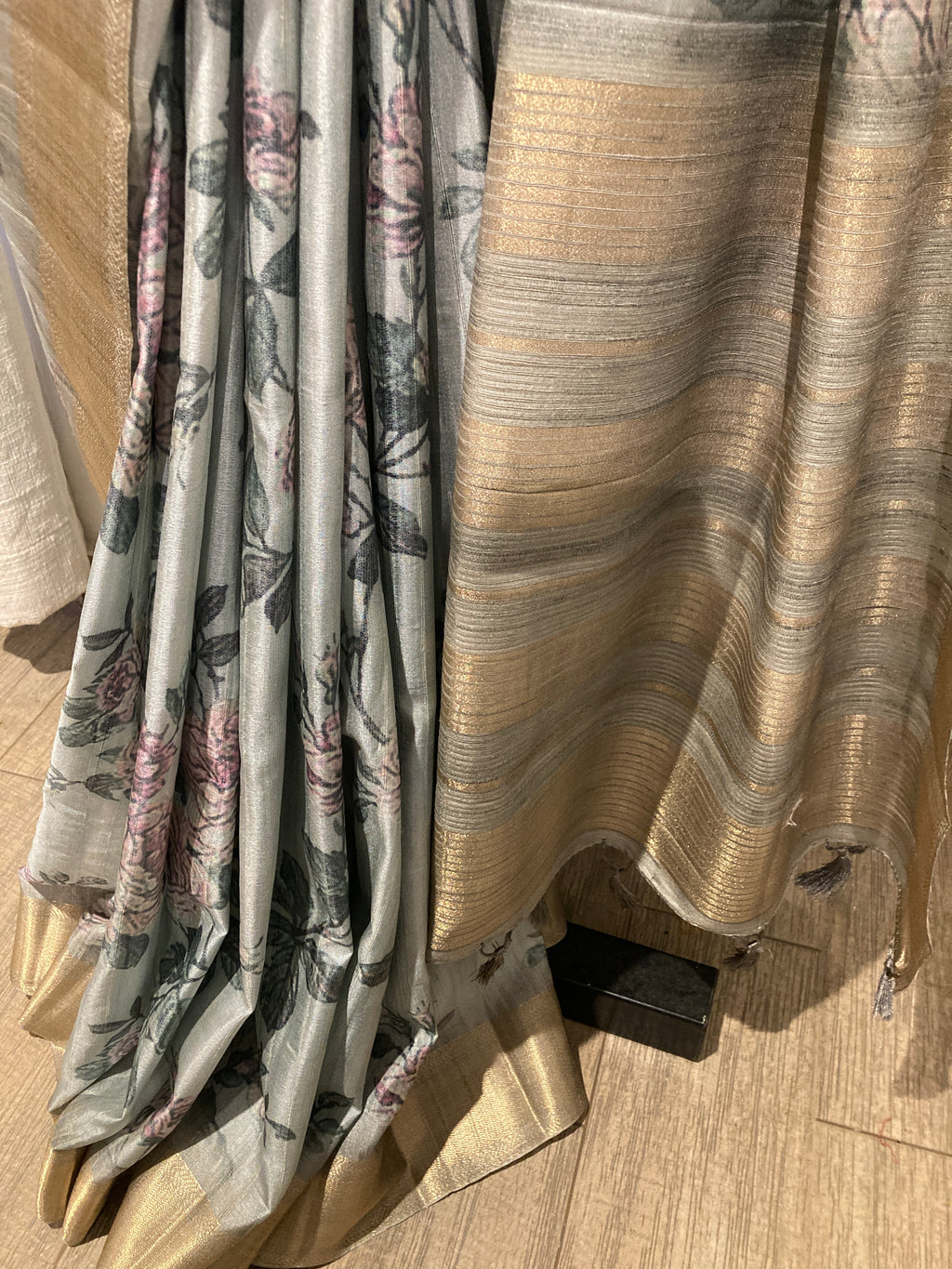 Semi Tussar saree