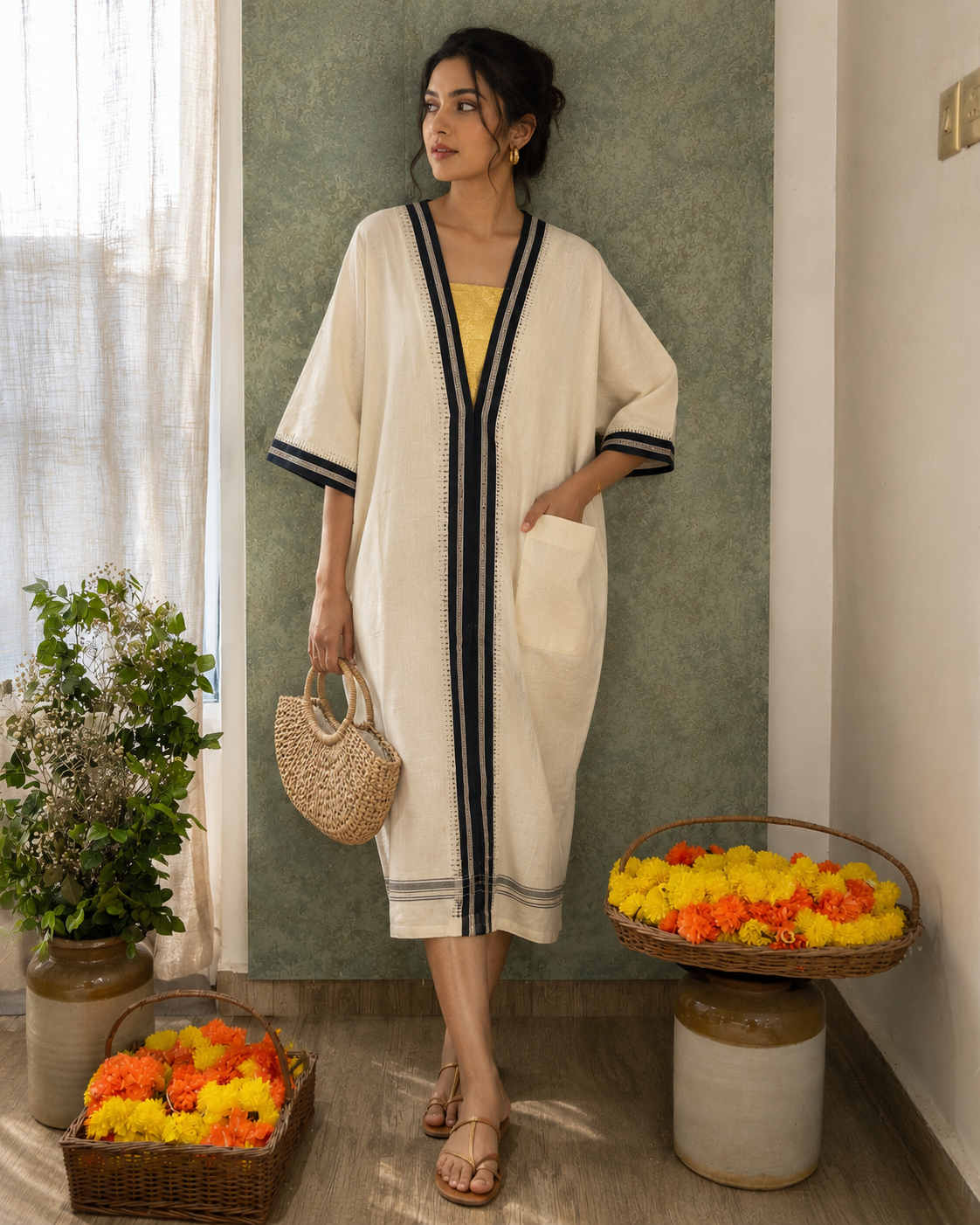 Ponnonam heritage kaftan