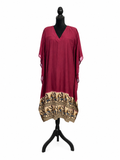 modal kalamkari kaftan