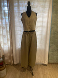 co-ord set khaki pants and top