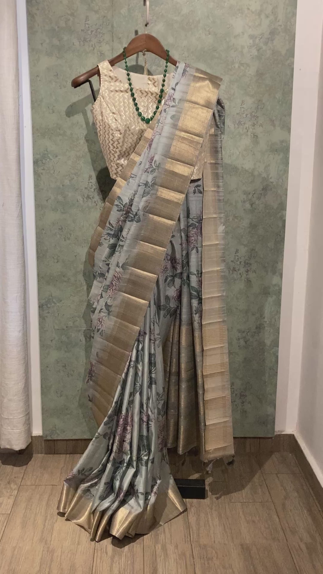 Semi Tussar saree